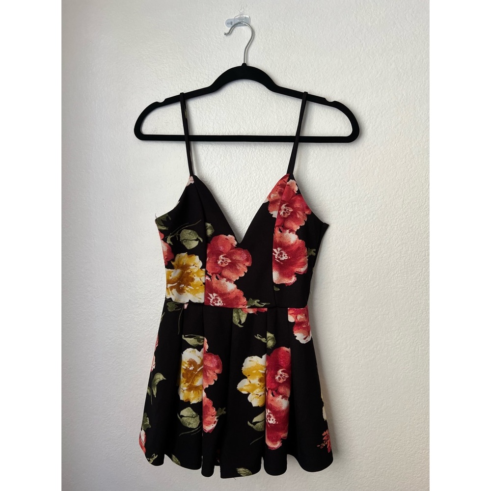 Shop 17 Black Floral Flowy Romper